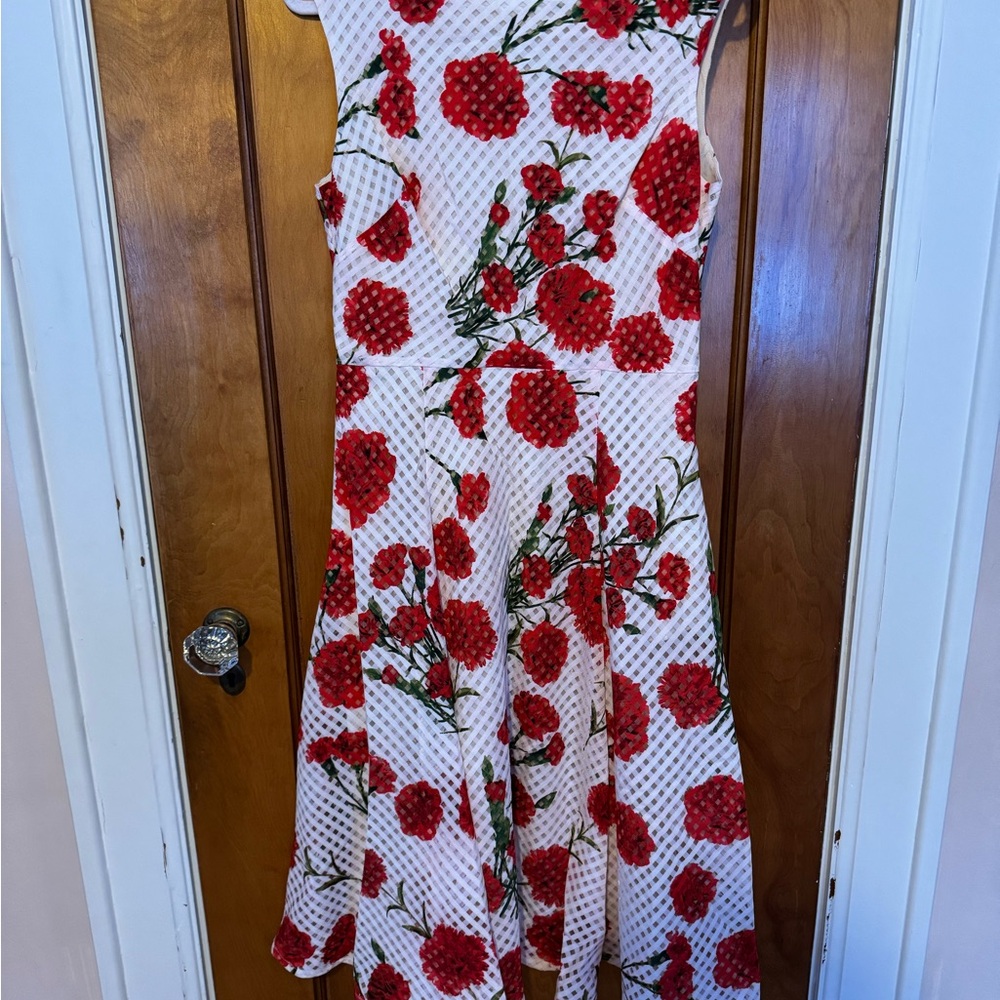 Betsey Johnson Red Floral Dress